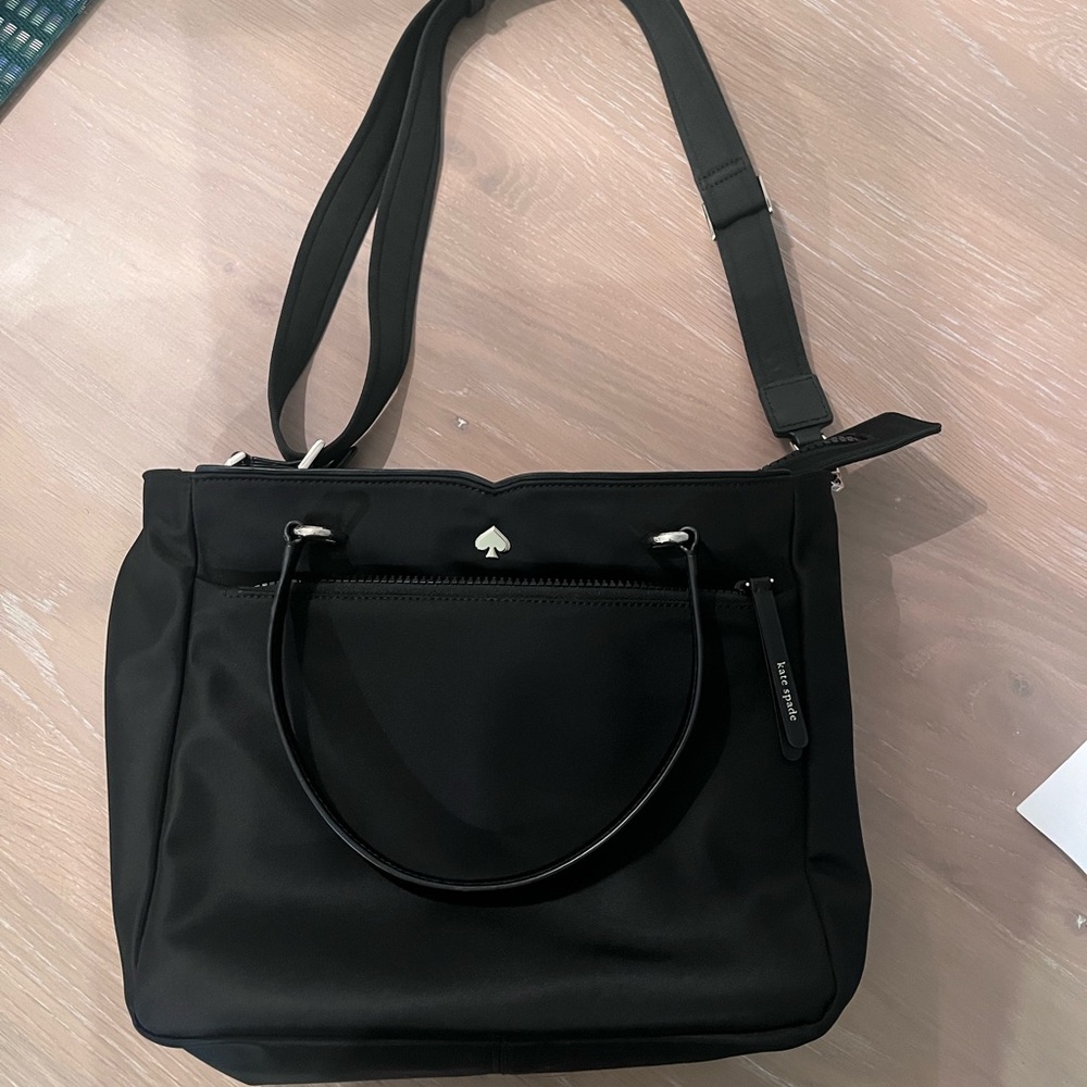 Kate Spade black nylon crossbody